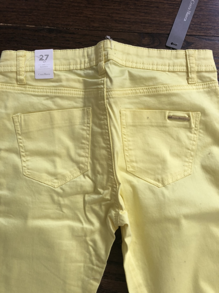 Costa Blanca pants  Bright yellow, size 27 New with tags - photo 5