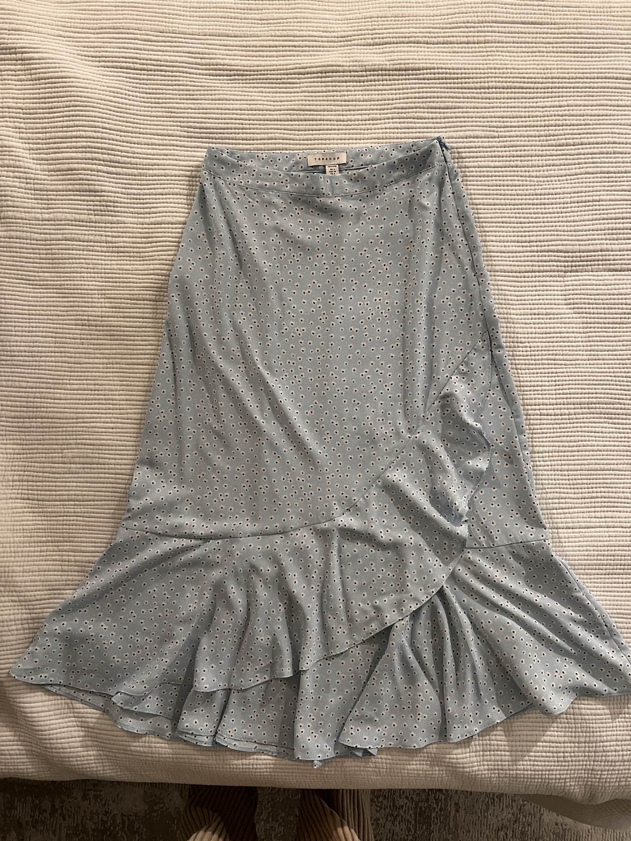 Baby blue Midi skirt