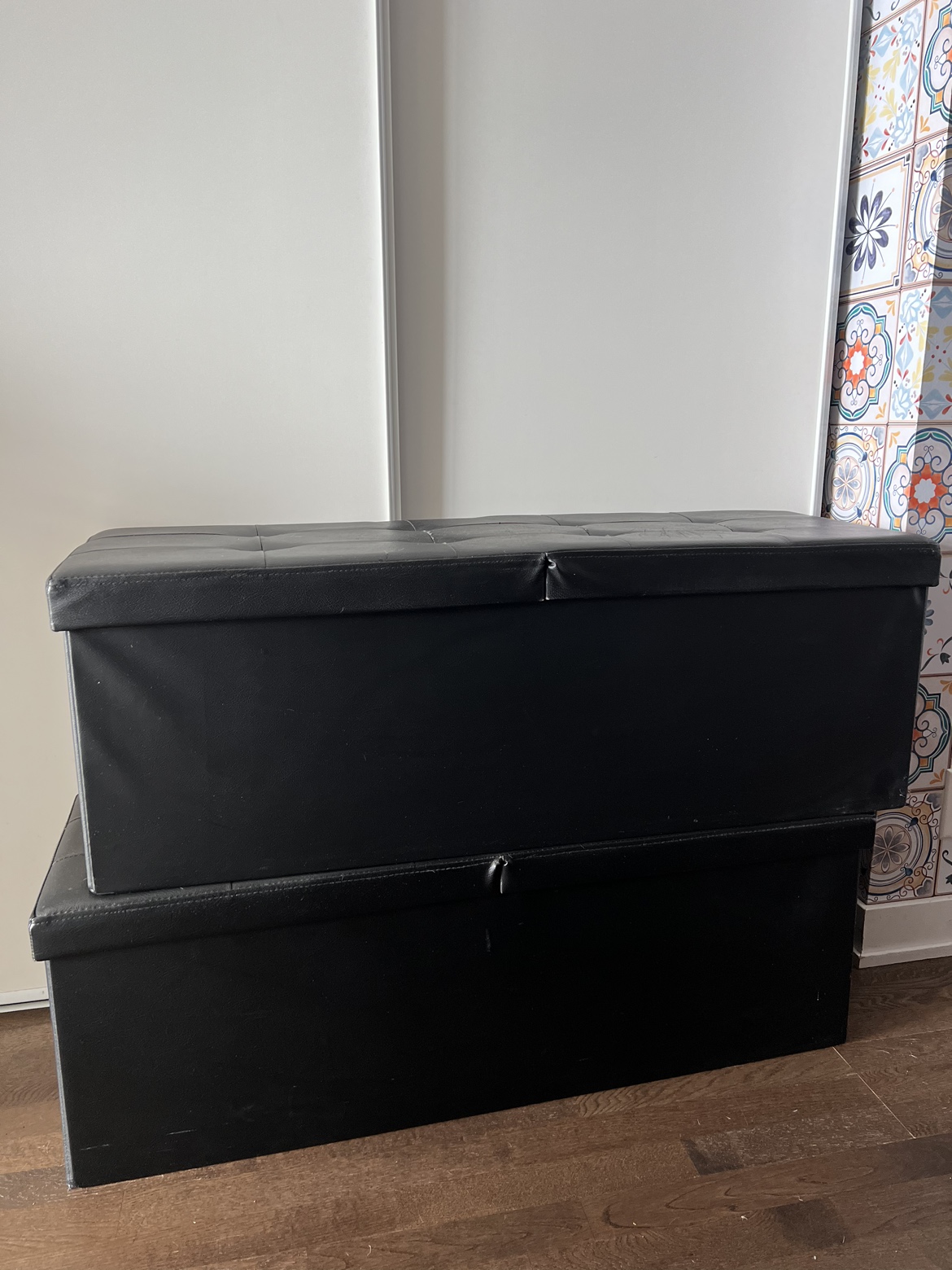 43-Inch Storage Ottoman Bench with Flip Lid, Padded Seat image indicator(4)