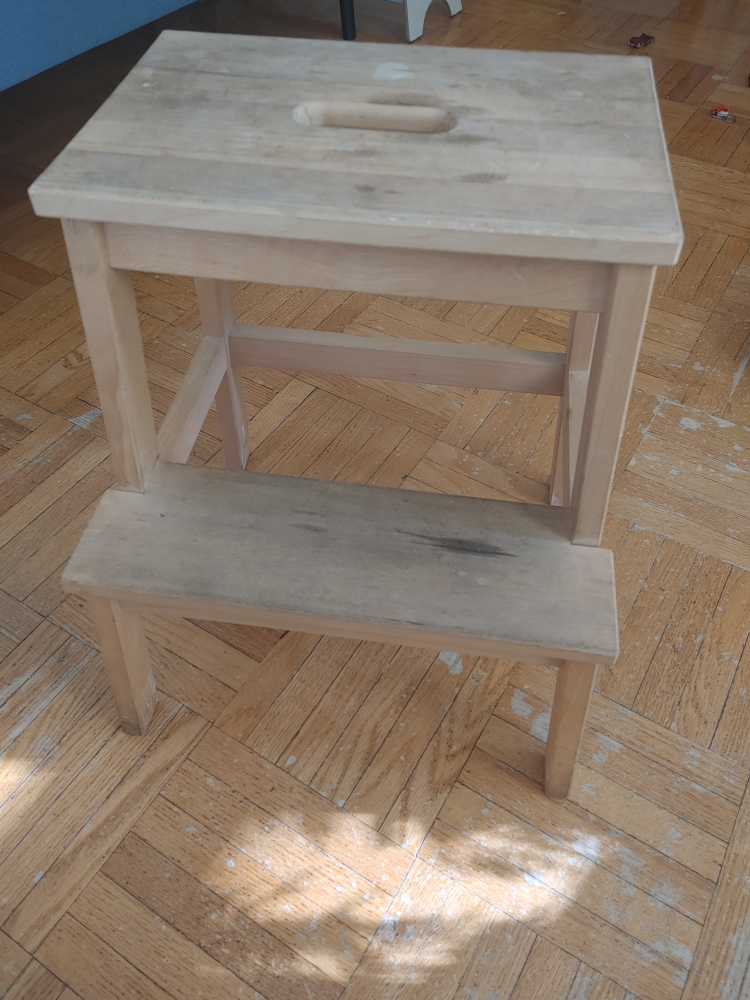 Two-Step Wooden Stool - photo 2