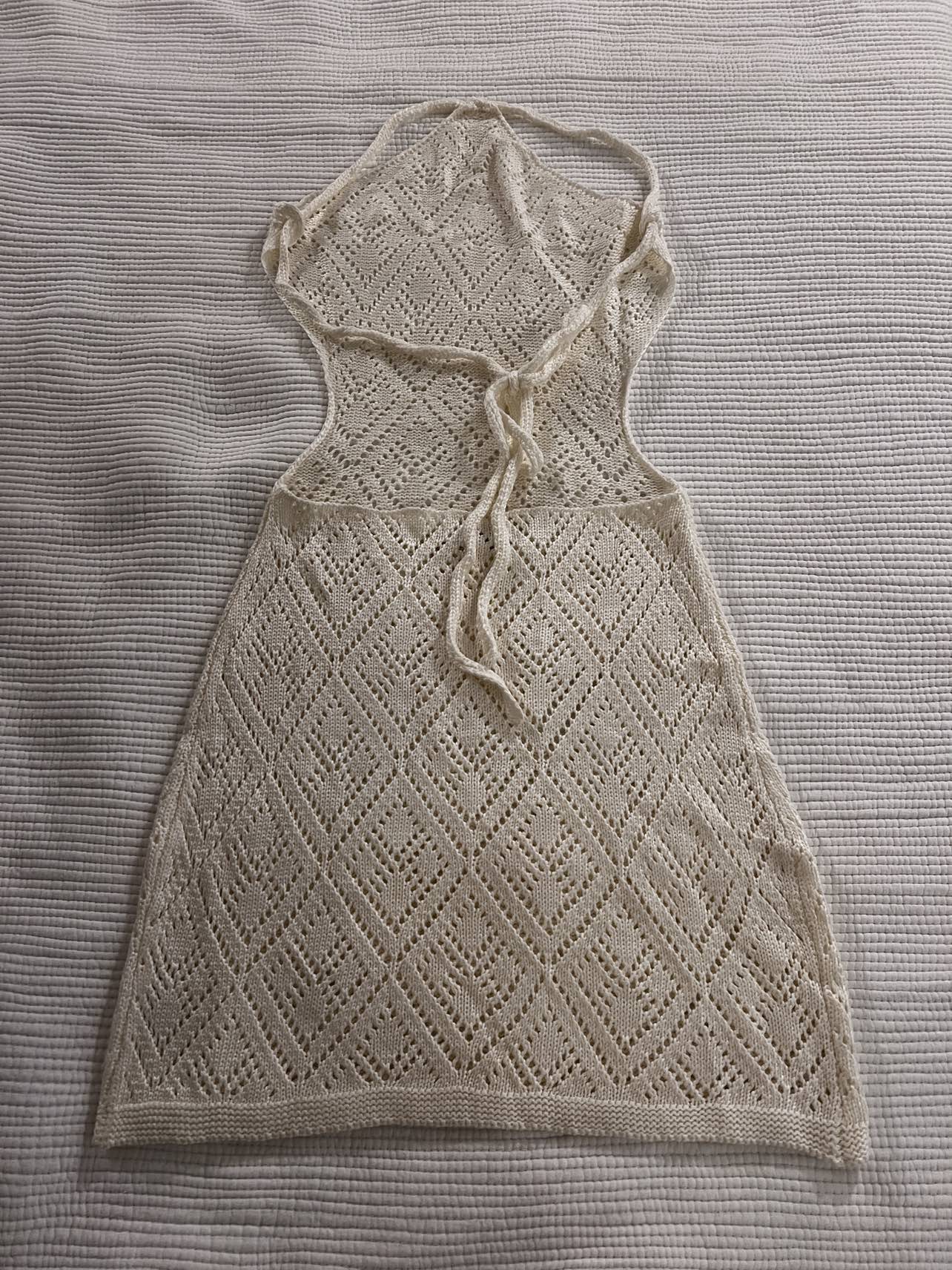 Knit summer backless dress / swim cover up - photo 2