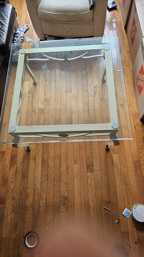3 Glass Tables (sofa table, side table & console - photo 2