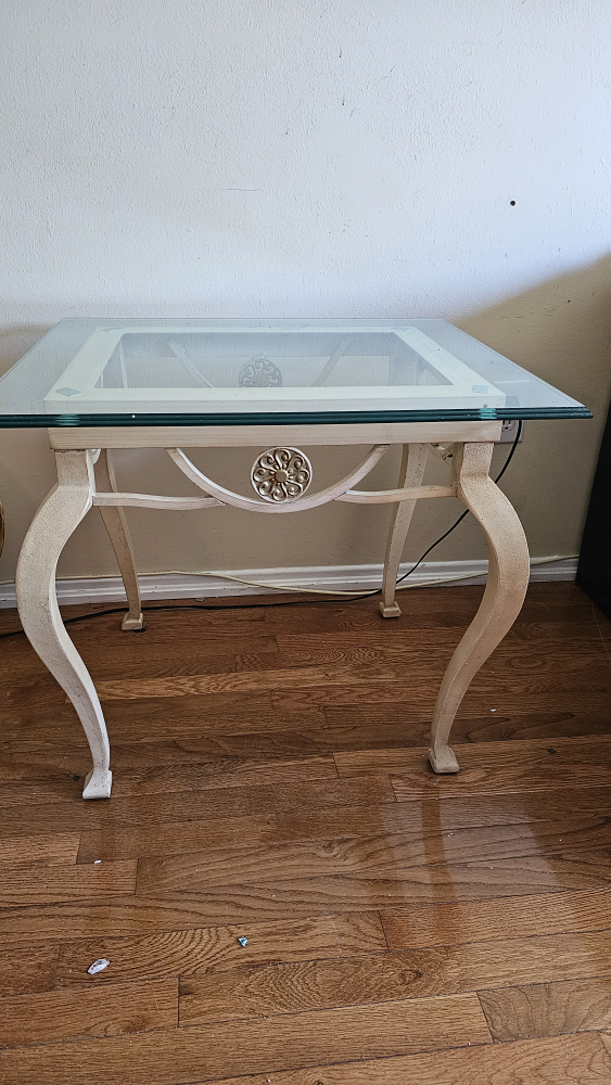 3 Glass Tables (sofa table, side table & console - photo 4