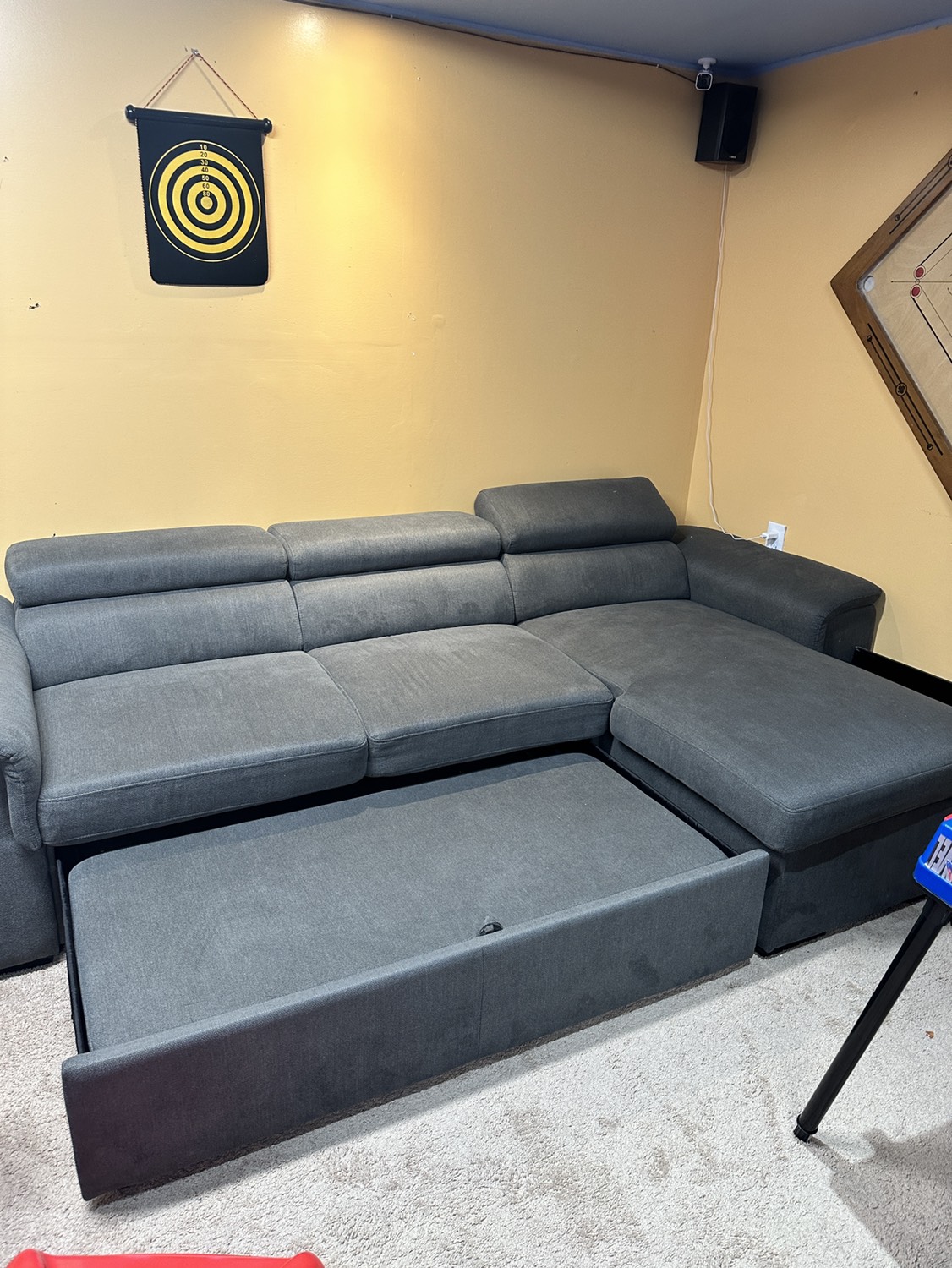 Sofa with pull out bed and storage - photo 3