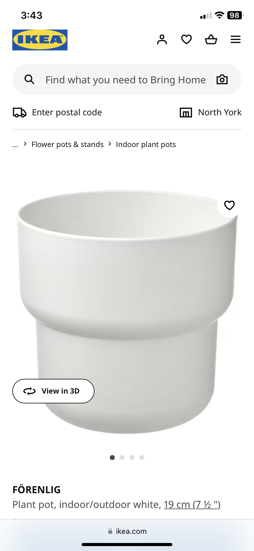 Ikea plant pot thumbnail