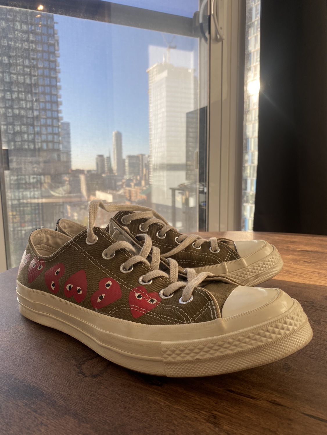 Comme De Garcon Play - Converse low (Khaki Color) - photo 3
