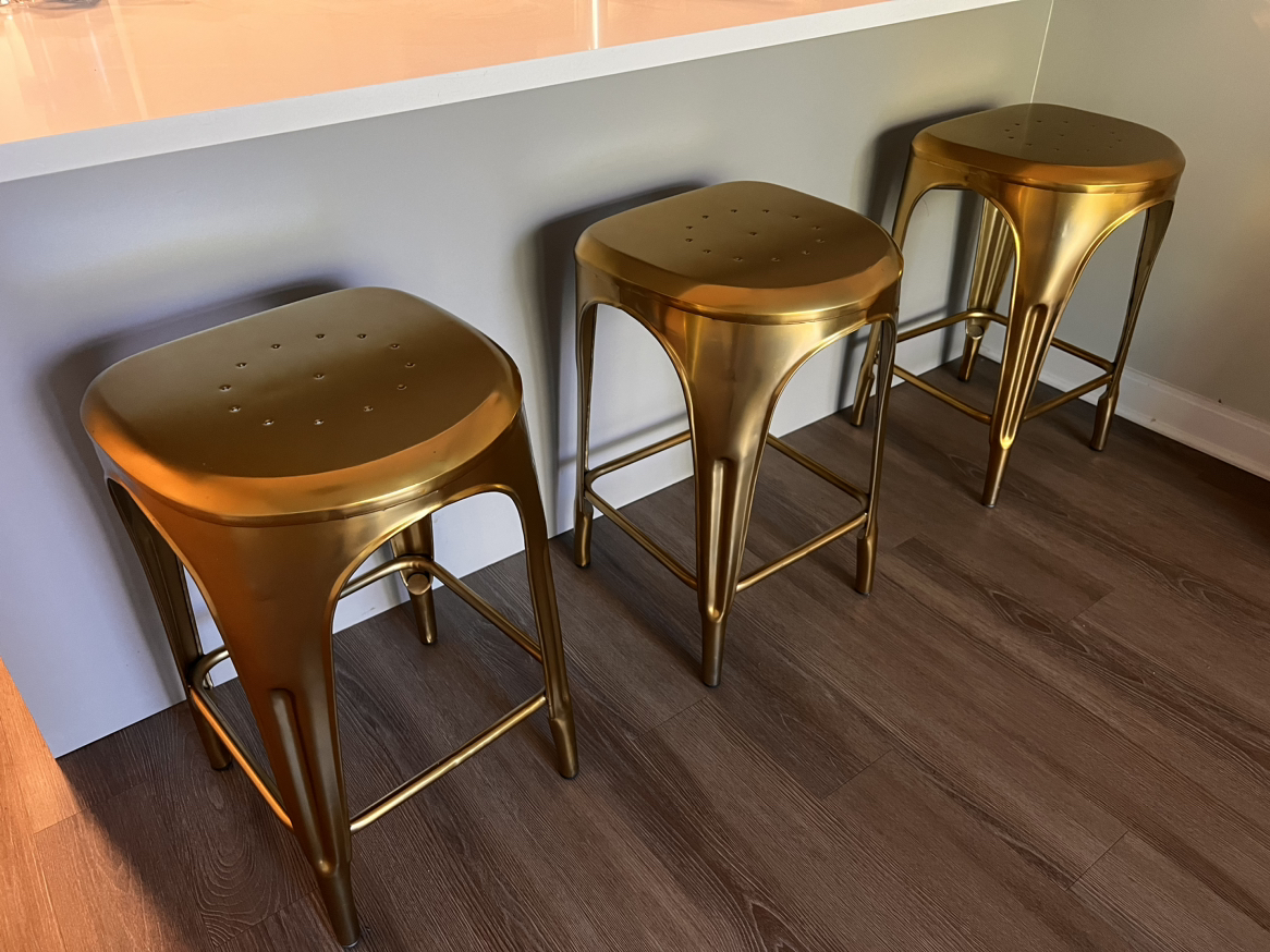 RESTORATION HARDWARE -Remy blackness counter stools - Set x3 - photo 2