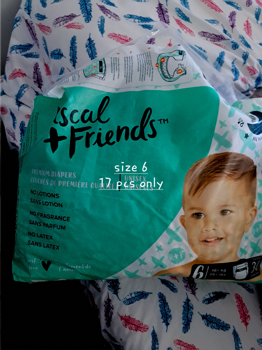 pascal plus friends  diapers size 6