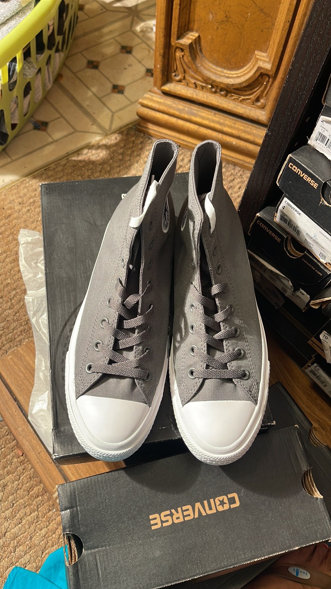 Authentic grey converse - photo 4