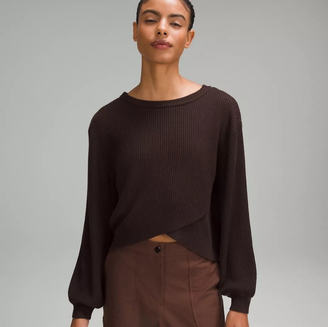 Lululemon Reversible Crossover Sweater , NWT, Super Soft! - photo 4