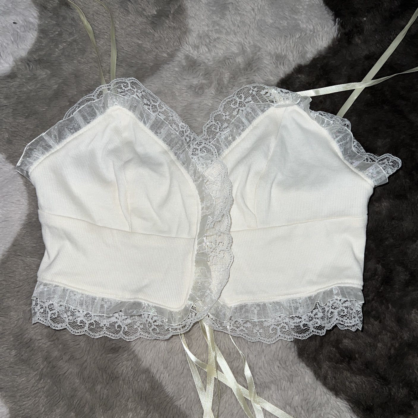 Fairytale Lace Trim Crop Cami Top image indicator(5)