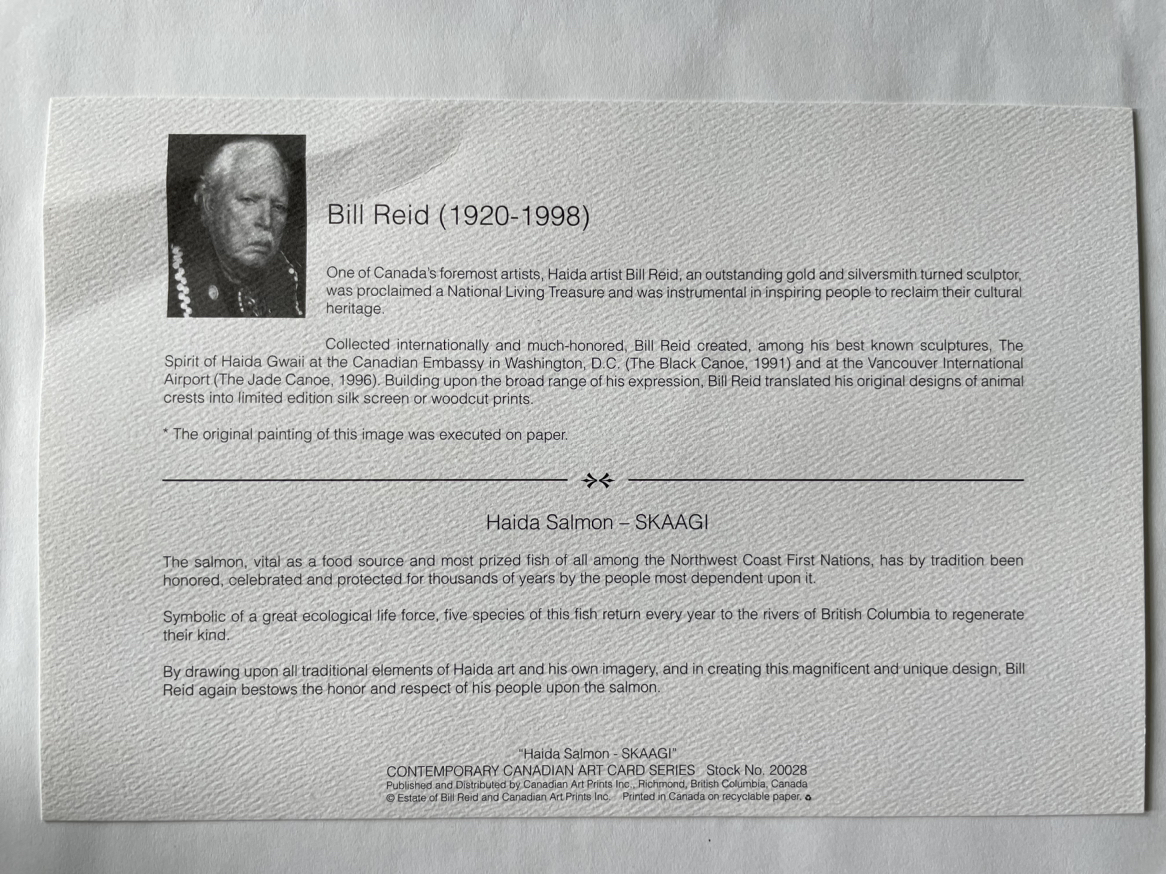 Art Print by Bill Reid “Haida Salmon” 🦃 image indicator(2)