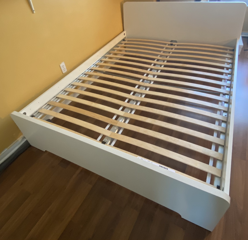 IKEA white bed frame (Queen) - photo 5