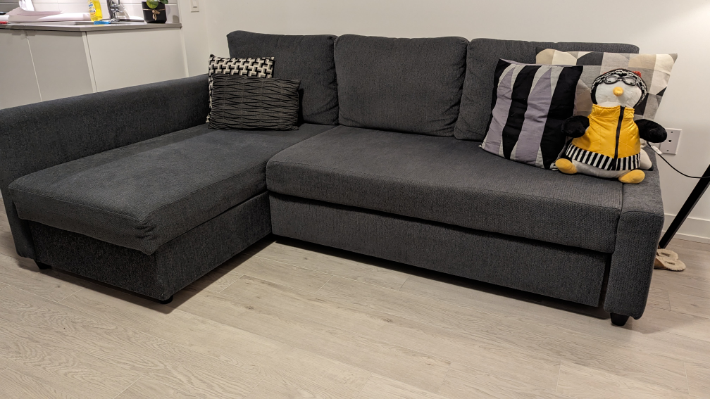 Friheten IKEA Corner sofa-bed with storage dark gray - photo 2