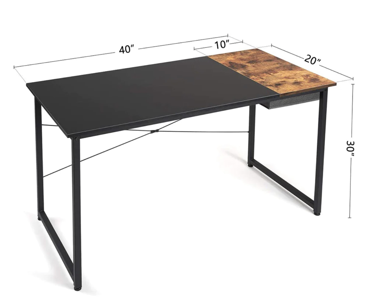 Computer Desk with Hidden Drawer thumbnail