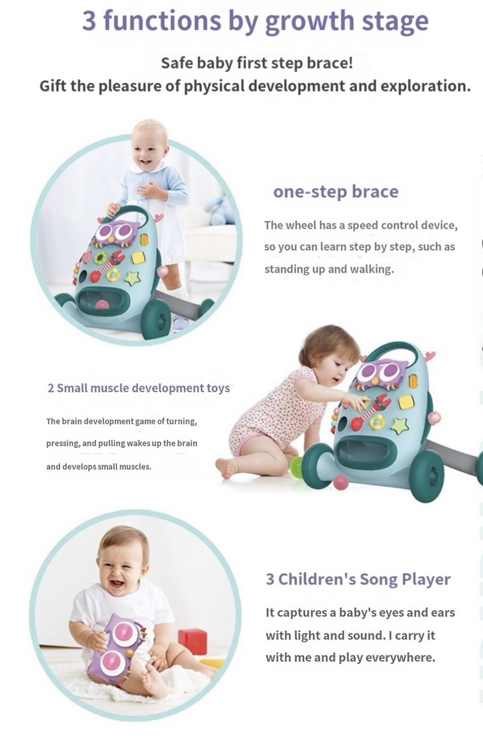 Korean Blue Rabbit Baby Walker - photo 5