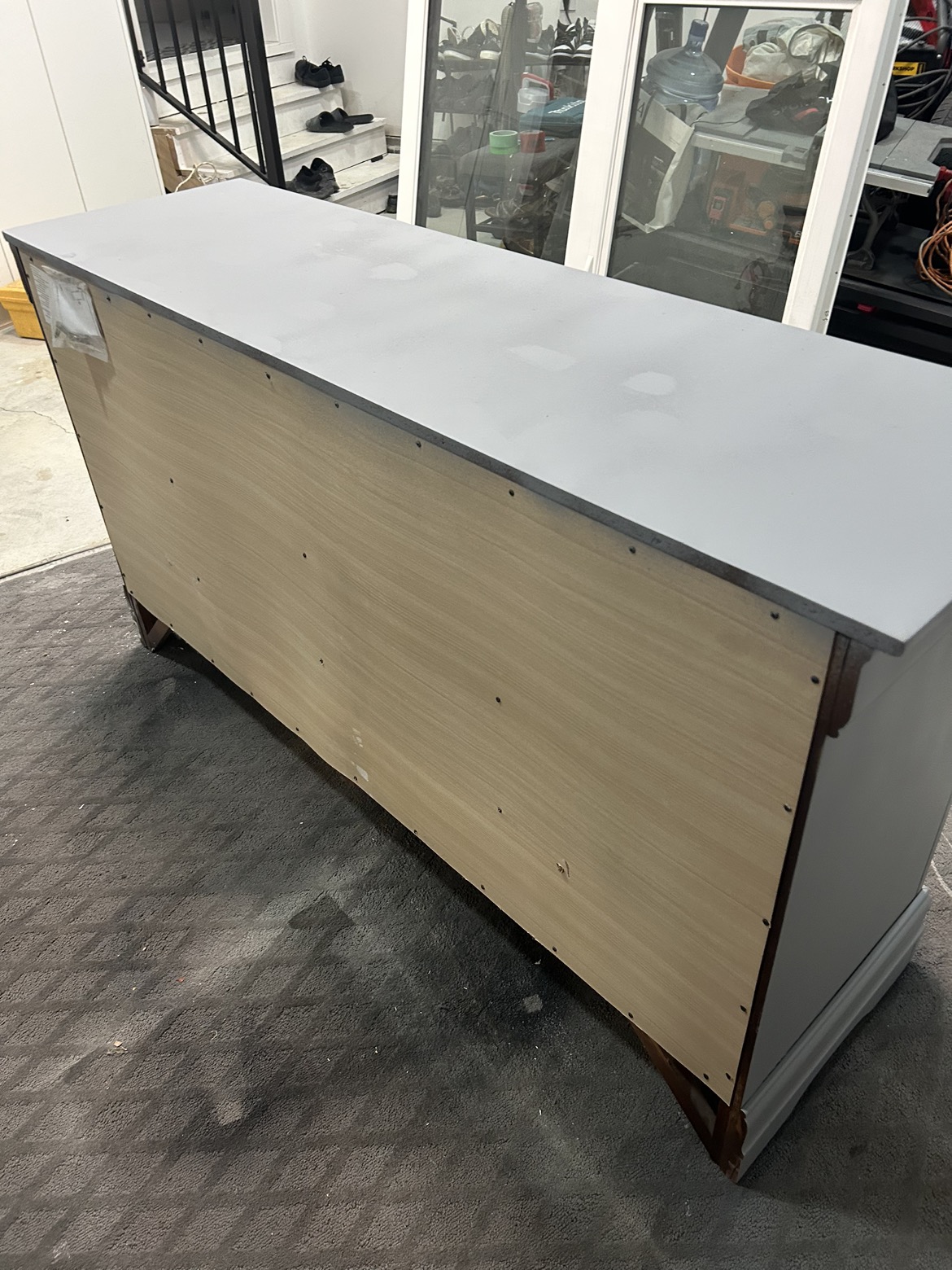 6 drawer storage dresser - matte gray - photo 3