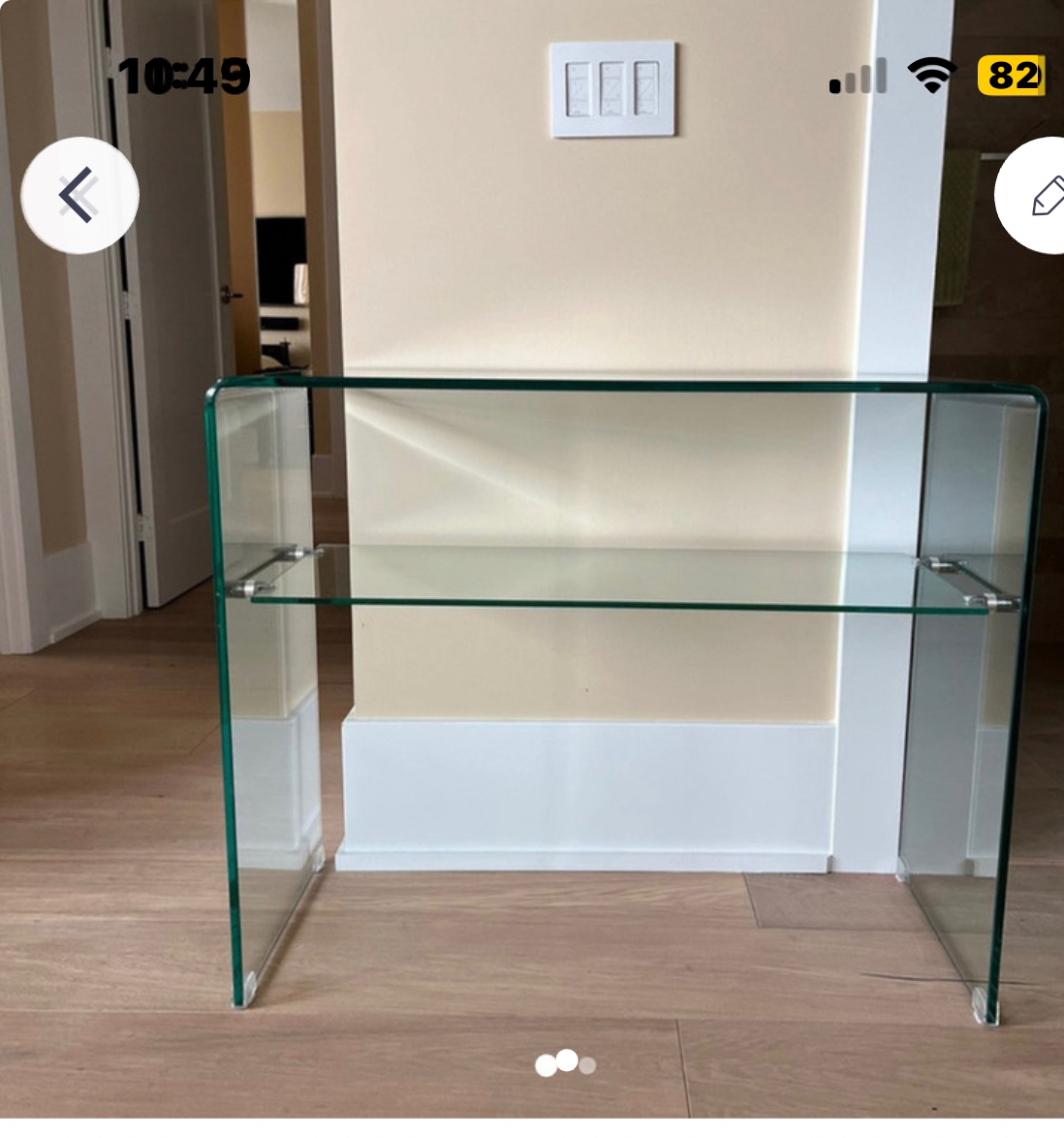 Glass Desk/Console