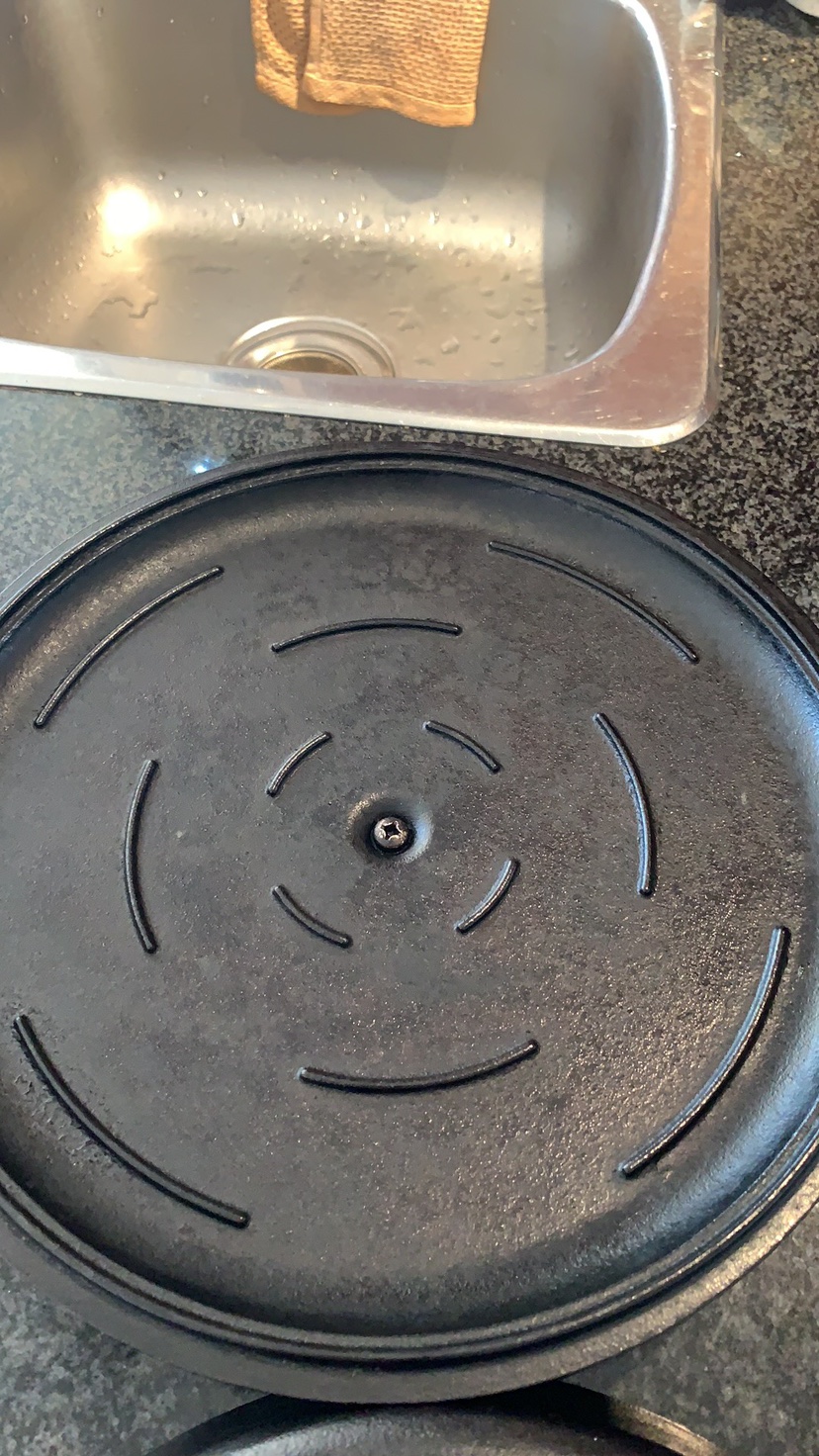Black cast iron casserole pan - photo 2