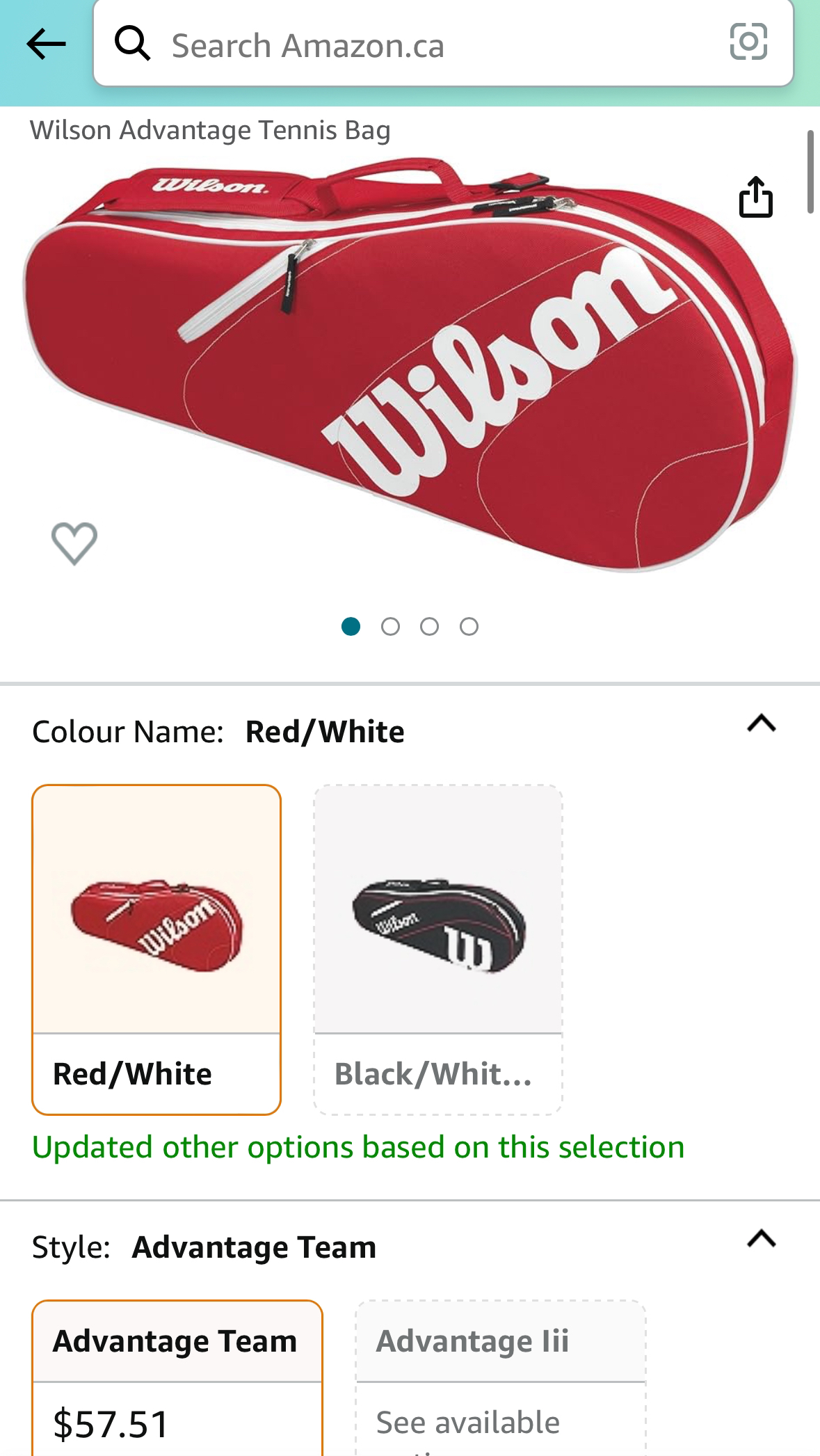 Wilson Advantage Tennis Bag - photo 4