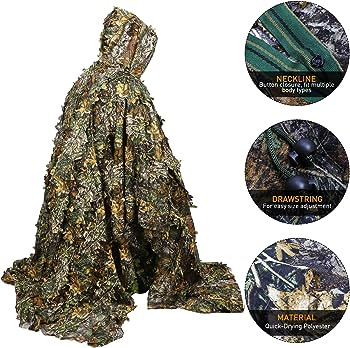 Camouflage Set - Poncho and Baseball Cap - photo 4