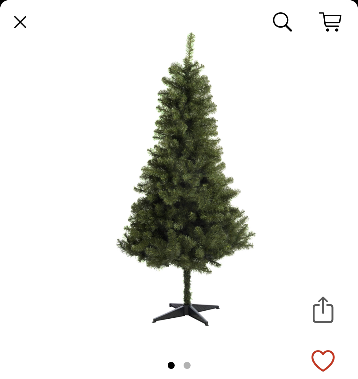 Un-lit Christmas Tree