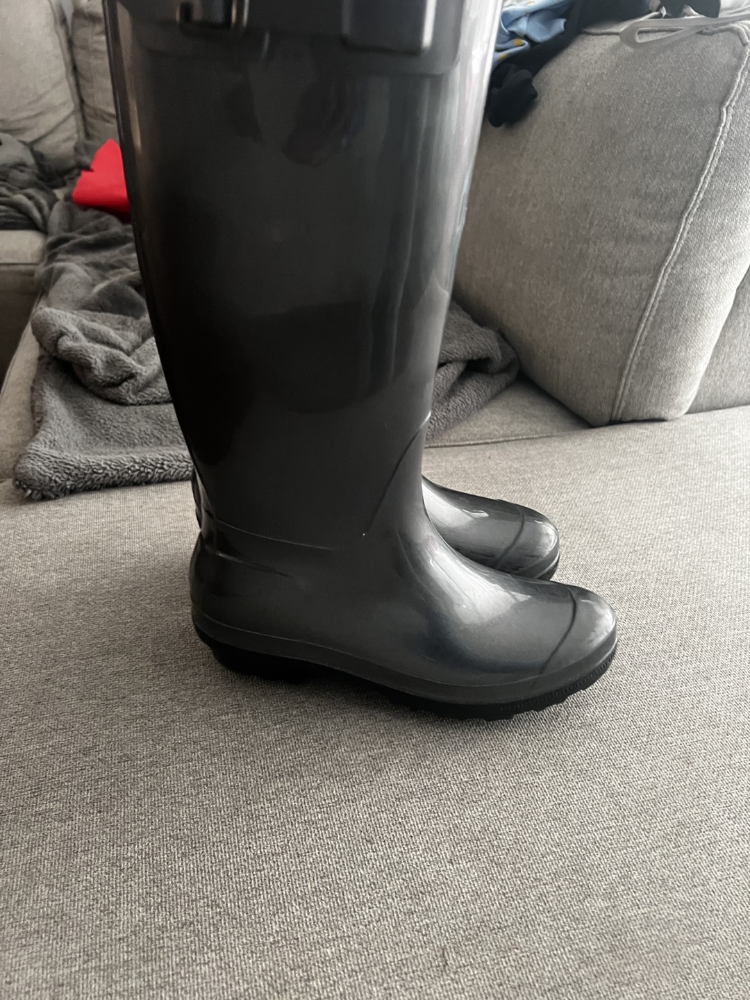 🎁 Italian galaxy light gray rain boots - photo 2