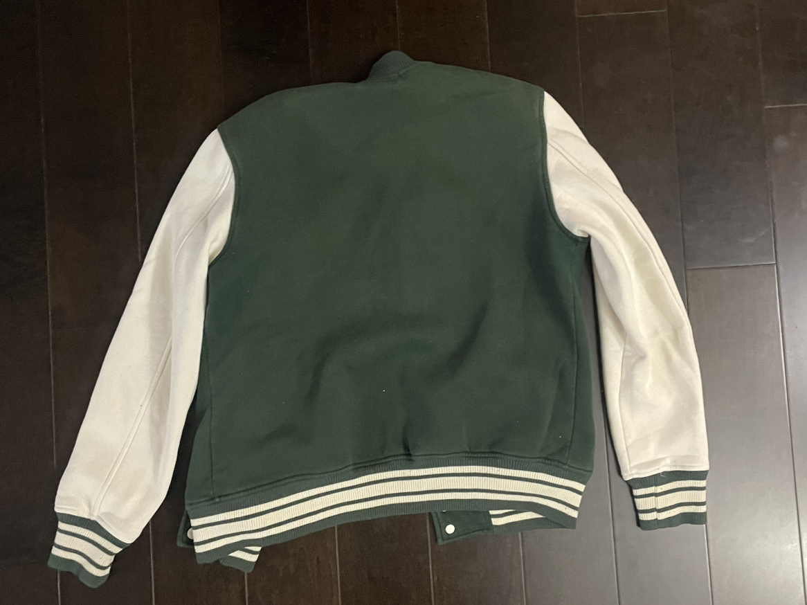 VINTAGE VARISTY GREEN JACKET - photo 2