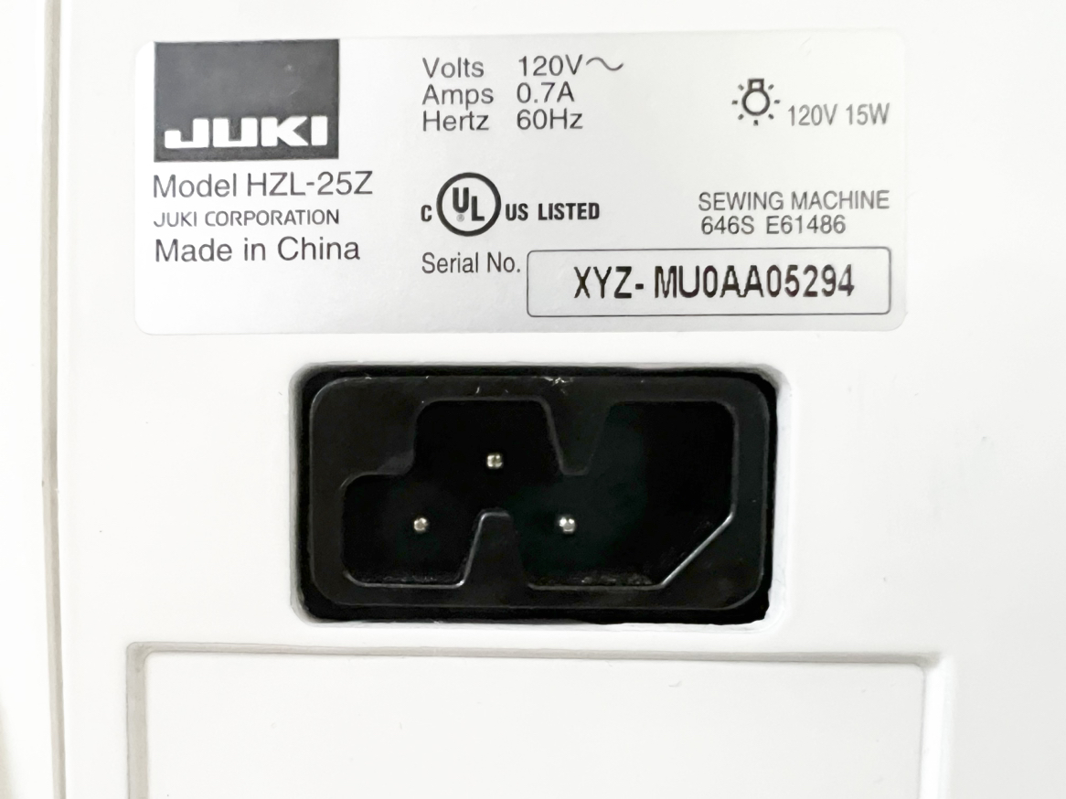 Juki HZL25Z Compact Mechanical Sewing Machine - photo 3