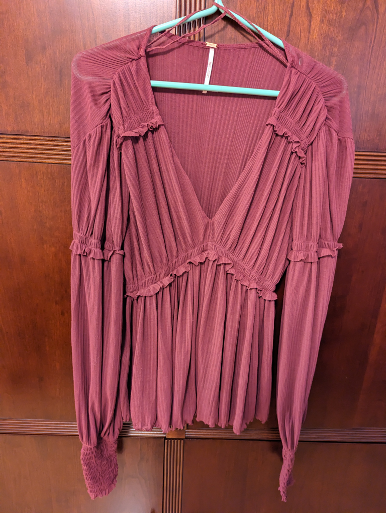 Hobo chic top burgundy