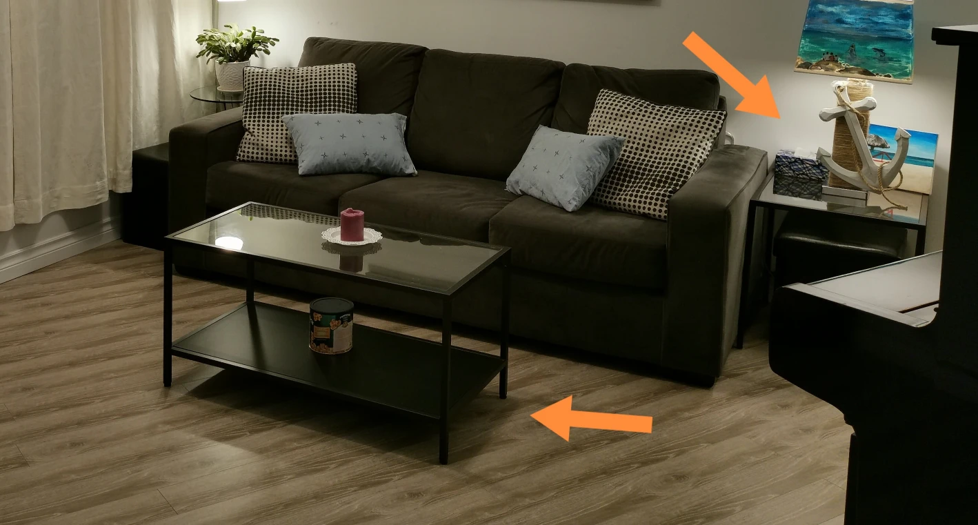 Coffee table set (sofa free)