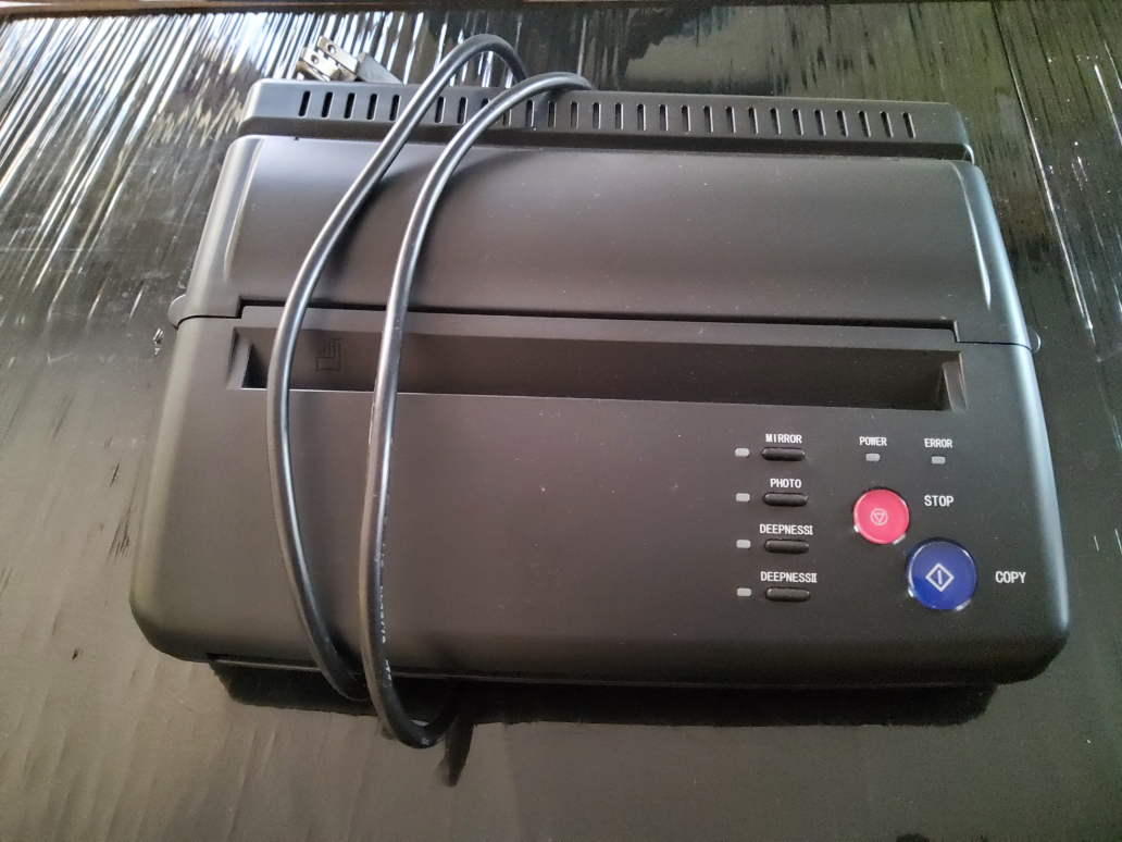 Thermal printer for tattoo stencil thumbnail