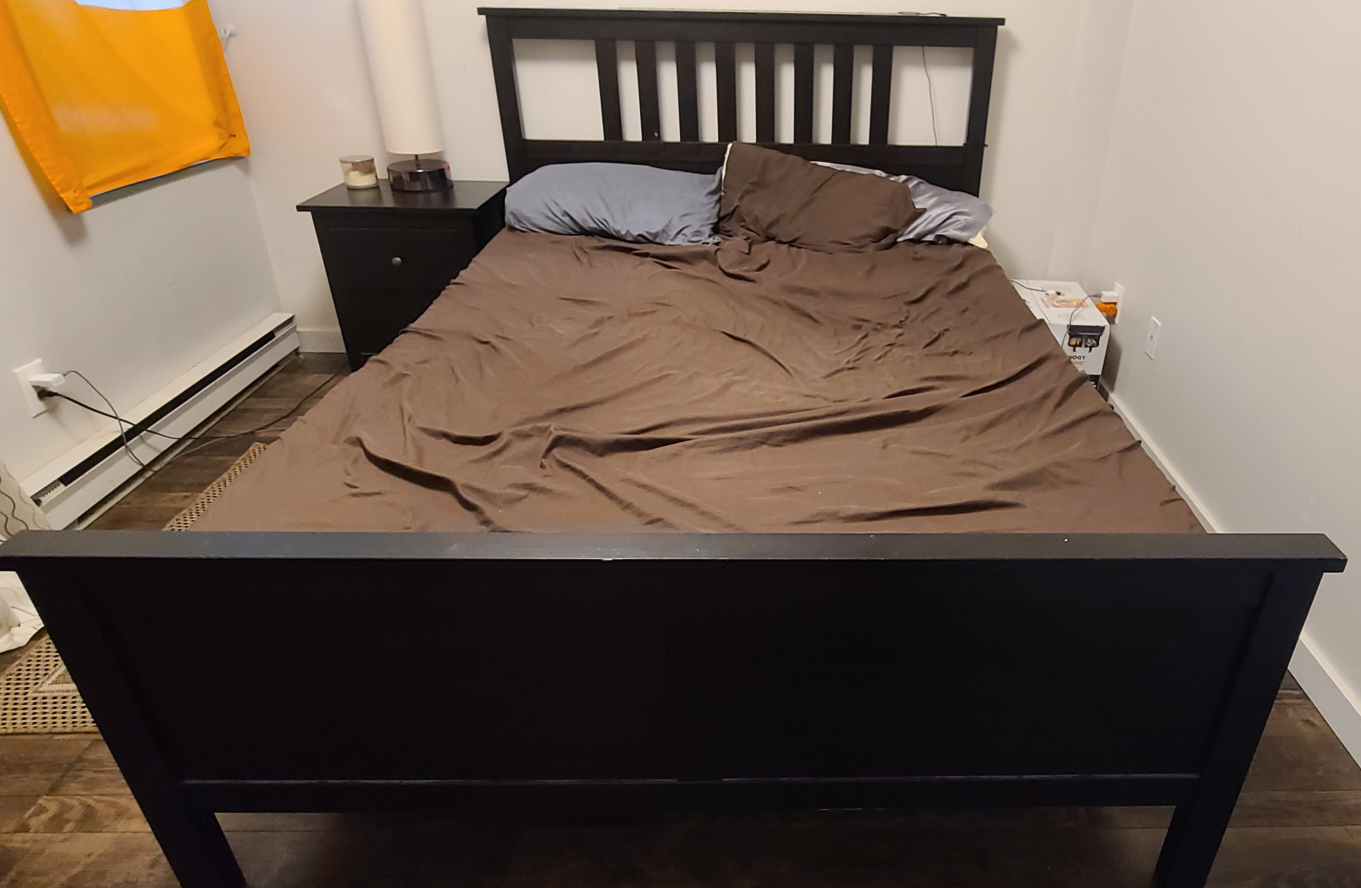 solid wood bedframe