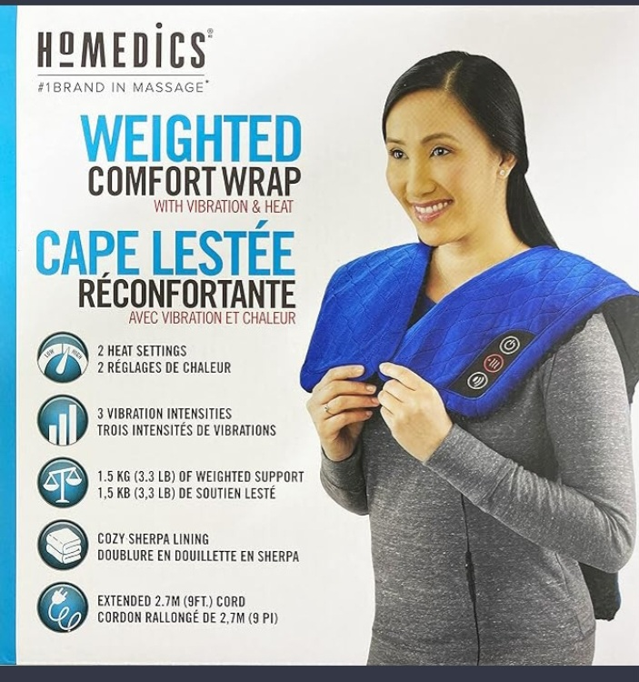 HoMedics Weighted Comfort Wrap with Vibration and Soothing Heat - photo 2