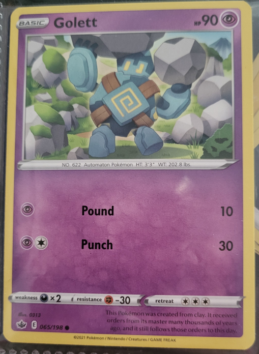 pokemon card Golett