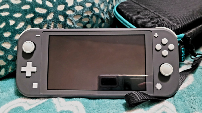 Grey Nintendo Switch Lite With Case And 2 Games! - photo 2