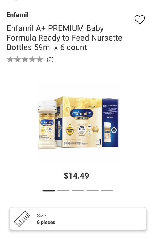 boxes!Enfamil A+ premium baby ready to feed Karrot