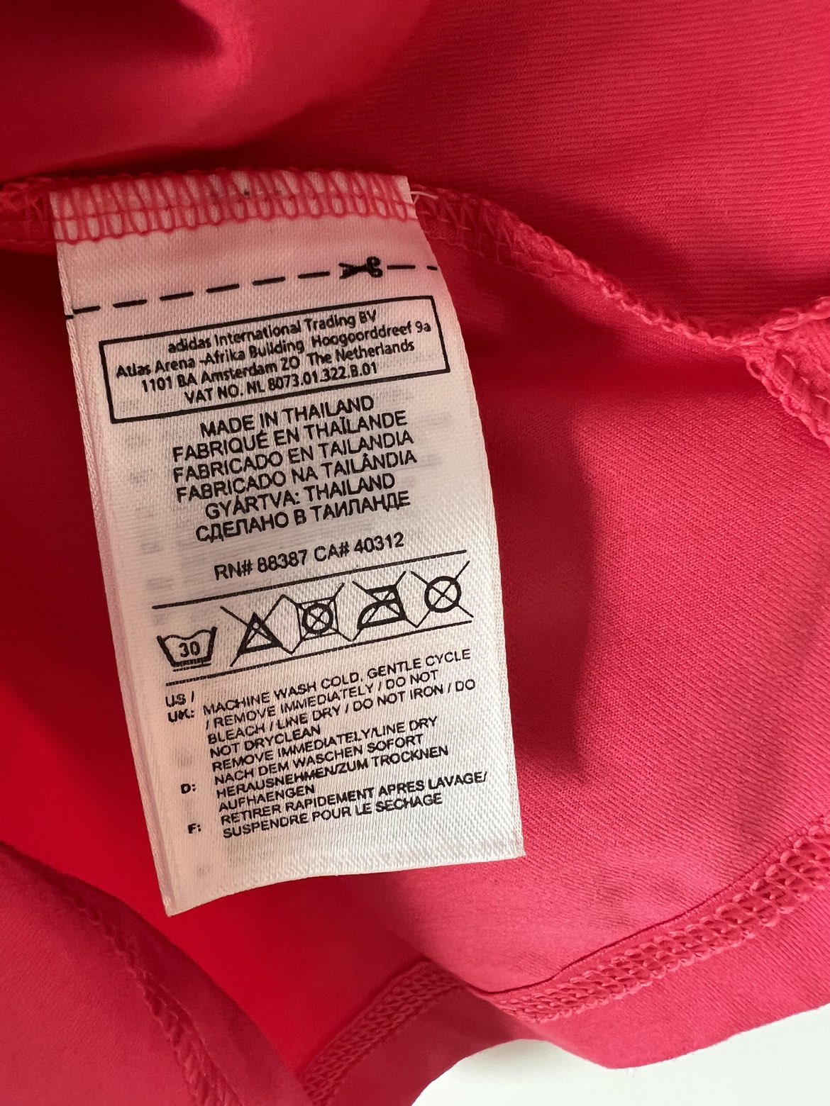 BNWT adidas Adidas ClimaLite pink workout tank top image indicator(8)