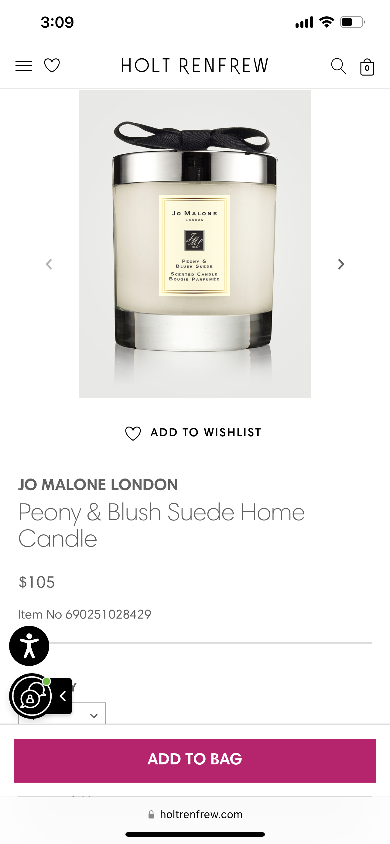 Brand new Jo Malone 200g candle $75 - photo 2