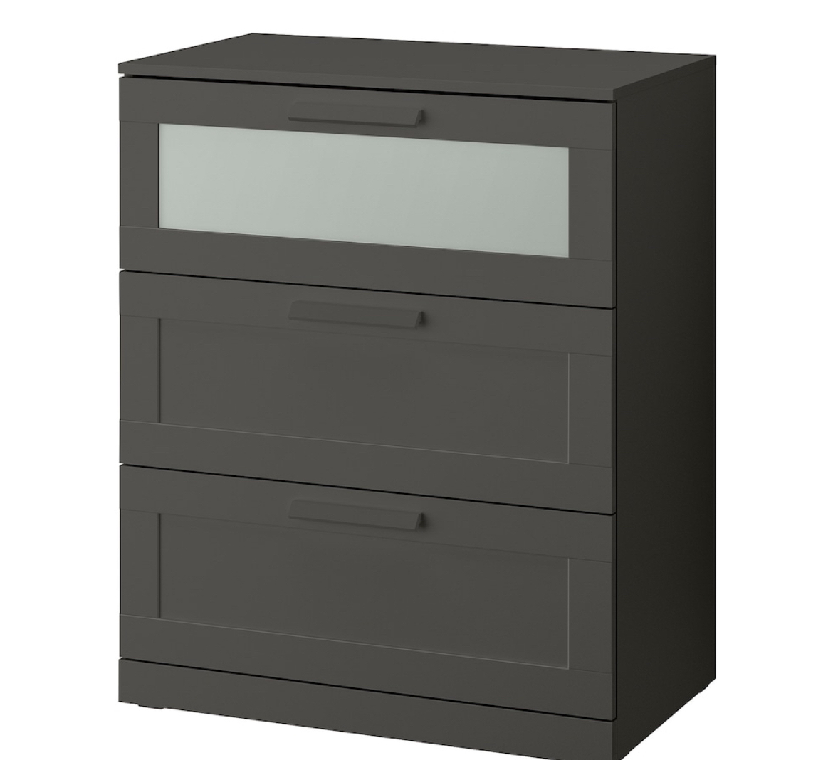 IKEA Brimnes 3 Drawer chest ( Black) - photo 2