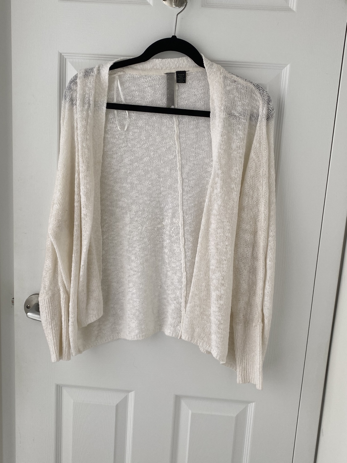 White Dolman Cardigan