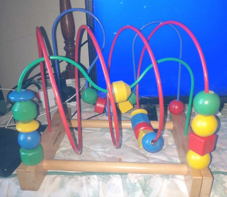 WOOD BEAD SLIDER TOY Roller Coaster - photo 2