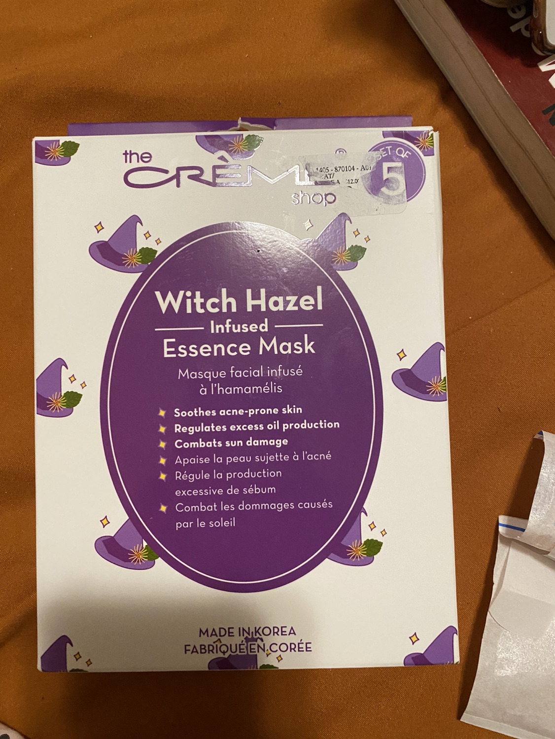 Box of 4 face Essence mask thumbnail