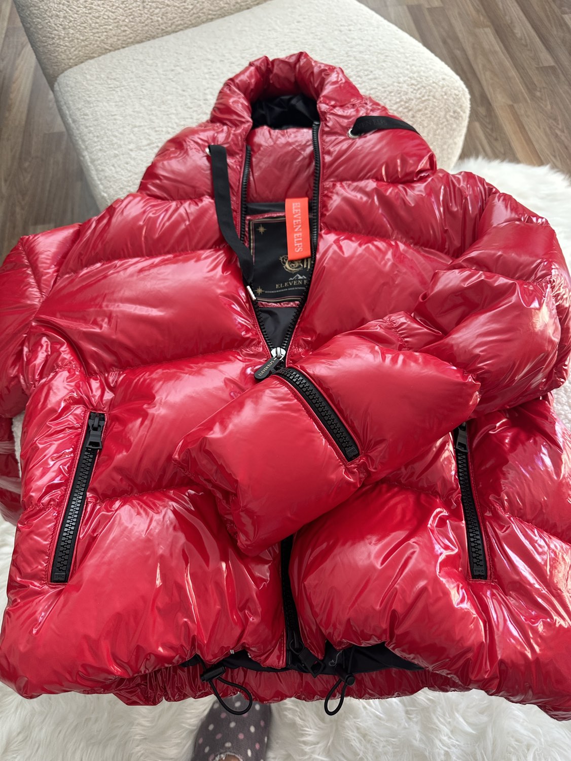 Puffer red women M jacket