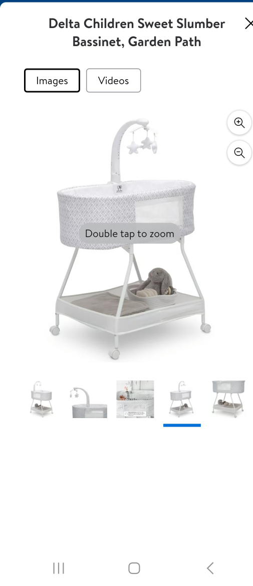 Delta Children Sweet Slumber Bassinet, Garden Path