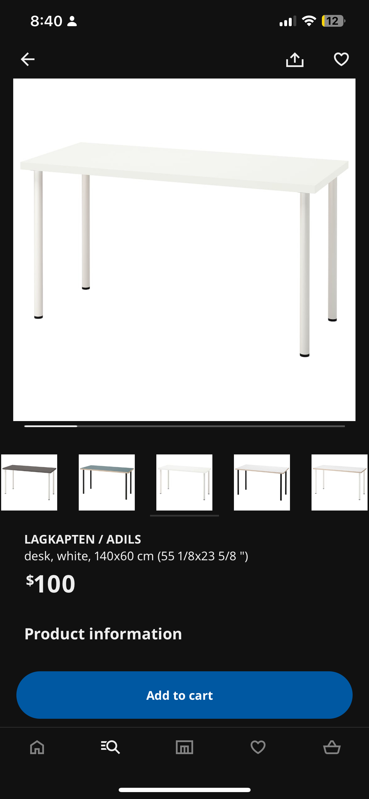 Move out sale Ikea table thumbnail