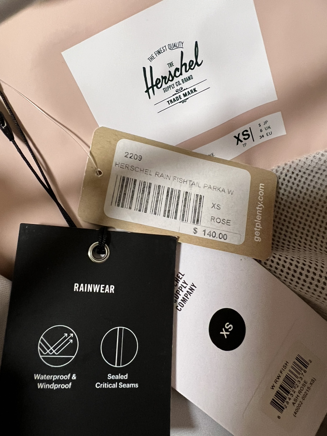 NEW Herschel XS fishtail parka image indicator(2)