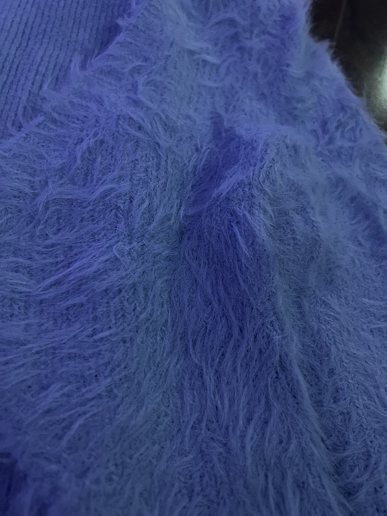 Fluffy blue sweater and knit top - photo 4