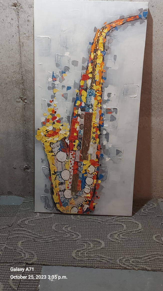 Saxophone hand painting thumbnail