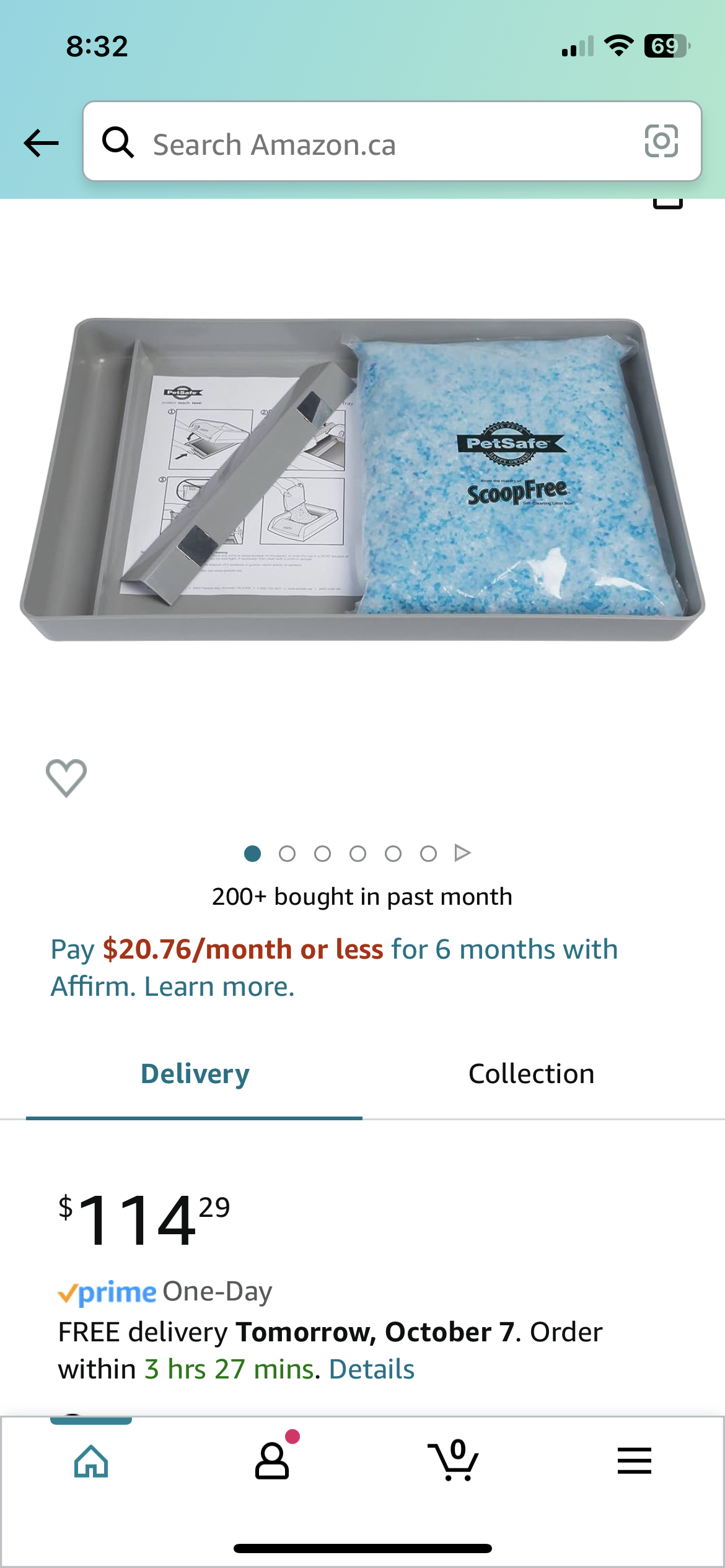Scoopfree Self-cleaning litter box reusable tray thumbnail